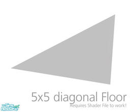 Sims 2 — Reflective Floor 5x5 Diagonal by Murano — Semi-transparent mirror floor. Make sure you included the required