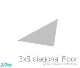 Sims 2 — Reflective Floor 3x3 Diagonal by Murano — Semi-transparent mirror floor. Make sure you included the required