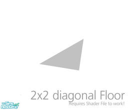 Sims 2 — Reflective Floor 2x2 Diagonal by Murano — Semi-transparent mirror floor. Make sure you included the required