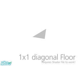 Sims 2 — Reflective Floor 1x1 Diagonal by Murano — Semi-transparent mirror floor. Make sure you included the required