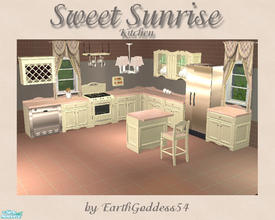Sims 2 — Sweet Sunrise Kitchen by EarthGoddess54 — A beautiful kitchen set in shades of the sunrise! Set includes: