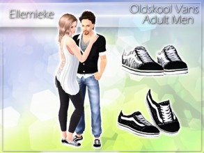 Sims 3 — Oldskool Vans for Adult Men by Ellemieke — These were made by request after I published my regular pairs of Vans