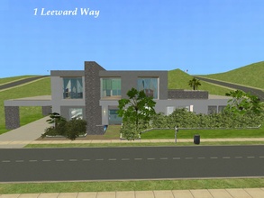 Sims 2 — 1 Leeward Way by millyana — For your modern, tropical neighborhood where the life is laid back, the weather