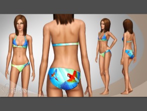 Sims 3 — Tropic Bikini Set by MwDESIGNS2 — Wearing this bikini with its tropic theme your sim will feel like a dreamy