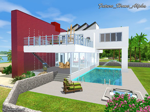Sims 3 — Future_Home_Alpha by matomibotaki — The charactaristic feature of the house-series is the ultramodern