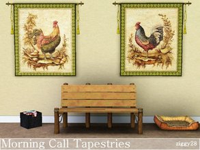 Sims 3 — Morning Call Tapestries by ziggy28 — A set of two tapestries for that country look for your sims walls. Custom