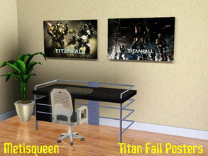 Sims 3 — Titan Fall Poster by metisqueen2 — Created by Metisqueen for TSR as requested by TedRocks from Sims3 Wish List