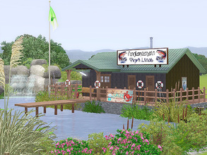 Sims 3 — Fishing Club  by Wimmie — A perfect lot for all sims who love to go fishing or spend their freetime in nature.
