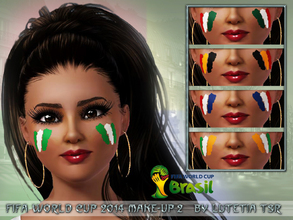 Sims 3 — FIFA World Cup 2014 - Make Up 2 by Lutetia — The FIFA World Cup will take place from 12 June to 13 July 2014, so