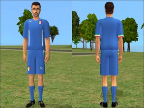 Sims 2 — Italy 2014 Jersey by Cheer4Sims2 — Italy\'s fifa worldcup 2014 Brazil jersey