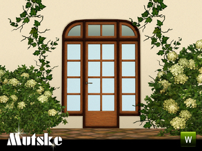 Sims 3 — Sevilla Door 2x1 by Mutske — This door is part of the Sevilla Contructionset. 4 Recolorable parts. Made by