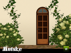 Sims 3 — Sevilla Privat Door 1x1 by Mutske — This door is part of the Sevilla Contructionset. 4 Recolorable parts. Made