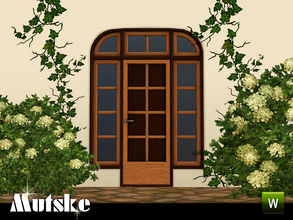 Sims 3 — Sevilla Privat Door 2x1 by Mutske — This door is part of the Sevilla Contructionset. 4 Recolorable parts. Made