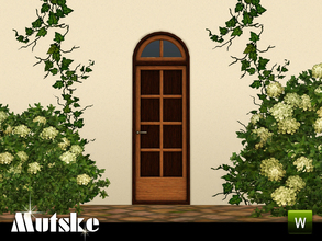 Sims 3 — Sevilla Privat Door Single 2x1 by Mutske — This door is part of the Sevilla Contructionset. 4 Recolorable parts.