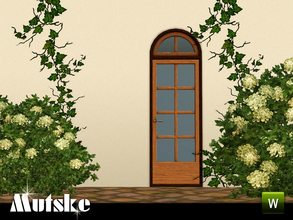 Sims 3 — Sevilla Door 1x1 by Mutske — This door is part of the Sevilla Contructionset. 4 Recolorable parts. Made by