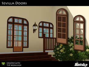 Sims 3 — Sevilla Doors by Mutske — The Sevilla Doorset is part of a construction collection. This type of door is based