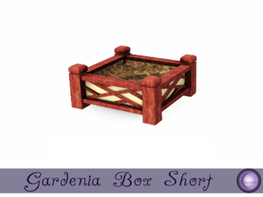Sims 3 — Gardenia Box Short by D2Diamond — The Gardenia box is just the right touch to your sim's garden. It's the same