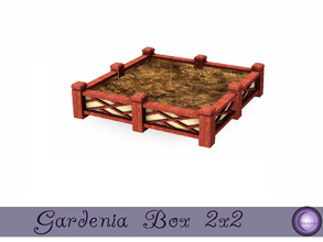 Sims 3 — Gardenia Box 2 x 2 by D2Diamond — A 2 x 2 planters box that only takes up one tile. Your sim can plant up to