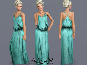Sims 3 — NataliS beach resort maxi dress FA-YA by Natalis — Gorgeous beach resort maxi dress. Lightweight silk fabric,