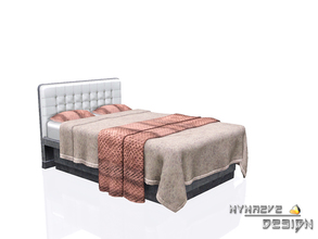 Sims 3 — Shea Bed by NynaeveDesign — Located in Comfort - Beds Price: 1000 Re-colorable: 4 channels Tiles: 2x3 Poly