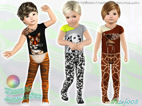 Sims 3 — Toddler Animal Set by natef005 — Hello! I hope you like my set for toddlers. It includes a tee-shirt and funny