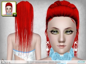 Sims 3 — FA hair 003 by CATcorp by CATcorp — Do not reupload to another sites! For teen, young adult, adult, elder