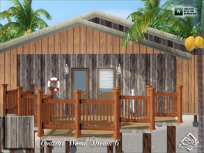 Sims 3 — Coastal Wood Dream 6 by Devirose — Wood ideal for coastal homes and furnishings nautical.Base game compatible,no
