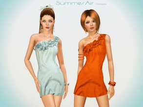 Sims 3 — SummerAir by Paogae — A nice and summery mini dress with ruches, for an elegant and funny effect, suitable for