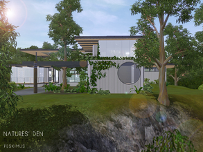 Sims 3 — Nature's Den by peskimus — Surrounded by nature, and its very own private creek, this house is for those who