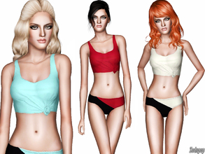 Sims 3 — Flagpole Sports Bra Top by zodapop — A sporty bra top is perfect for activities in and out of the water as it