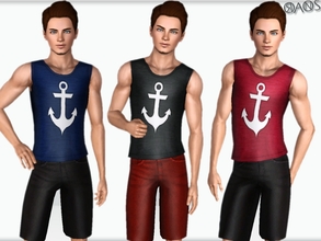 Sims 3 — Oranos Set 6 by OranosTR — Sleevelees Top : 2 Recorable Part. Custom mesh by me.