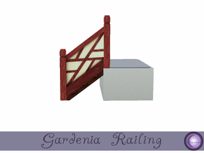 Sims 3 — Gardenia Railing by D2Diamond — Need a helping hand walking down those stairs, then Gardenia Railing is here to