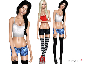 Sims 3 — Stylish outfit YA by CherryBerrySim — Stylish outfit for modern young adult - adult female sims! It has a tribal