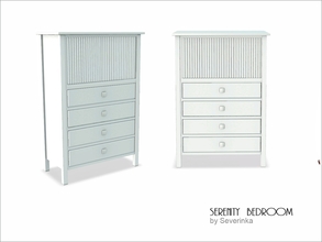 Sims 3 — Cabinet by Severinka_ — Cabinet from bedroom 'Serenity'. Furniture performed in summer sea colors. Recolorable 3
