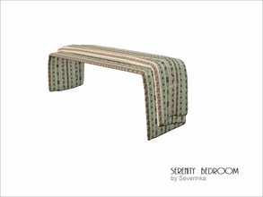 Sims 3 — Bed folded blanket by Severinka_ — Folded blanket for double bed from bedroom 'Serenity'. Furniture performed in