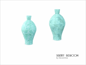 Sims 3 — Stone vase by Severinka_ — Stone vase from bedroom 'Serenity'. Furniture performed in summer sea colors.