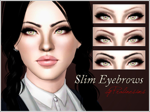 Sims 3 — Slim Eyebrows by Pralinesims — New realistic eyebrows for your sims! Your sims will love their new look ;) -