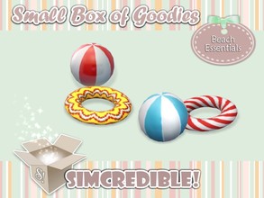 Sims 3 — Beach essentials - Buoy and Ball *Decor* by SIMcredible! — It's SIMcredible! Small box of goodies #1 - Your
