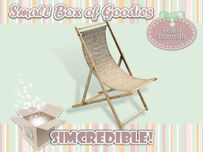 Sims 3 — Beach Essentials Chair by SIMcredible! — It's SIMcredible! Small box of goodies #1 - Your lovely source for