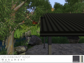 Sims 3 — Colorbond Roof - Monument by peskimus — The strongest of all tin roofs to survive any weather; rain, hail or