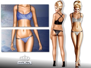 Sims 3 — Summer Bikini Set1 by EsyraM — Beautiful bikini Set contains a top with cross shoulder straps is adorned with