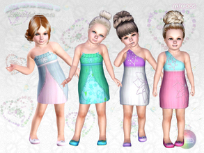 Sims 3 — Little Formal Dress Set by natef005 — Little Formal Dress Set: 2 lovely formal dresses for toddlers. Category:
