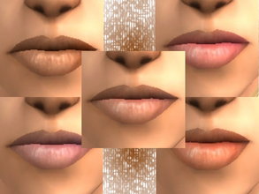 Sims 2 — Tinted Lip Balms 0.5 by zaligelover2 — Matching skintones lighter than Maxis lightest.