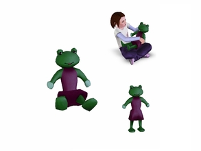 Sims 3 — Rory Frog Girl by Flovv — A cute little frog.