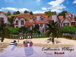 Sims 3 — Castinene Village by -Jotape- — Castinene Village is a resort located near a river that features 4 houses for