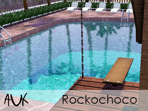 Sims 3 — Rockochoco by Auxghost2 — Who doesn't want to relax by a pool with a fresh cocktail while the sun sets?
