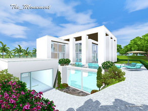 Sims 3 — The_Monument by matomibotaki — A concret monument of a modern, but also a classic house, for generations of