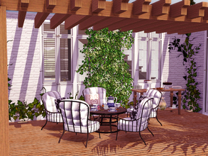 Sims 3 — Green Oasis by ShinoKCR — Thinking of a hot Summerday I made your Simmies a cool place with lot of shade. In the