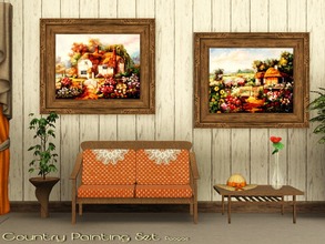 Sims 3 — Country Set by Paogae — Two paintings in country theme for your houses in classic, rustic or magical style. You