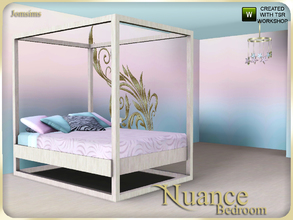 Sims 3 — nuance bed by jomsims — nuance bed